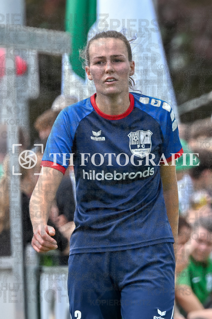 GER, FC Hauingen - SV Waldhaus, Frauen-Fussball, Rothaus Bezirkpokal, Finale, Saison 2024/2025, 29.05.2025 | Julie Le Moult (FC Hauingen, #03) GER, FC Hauingen - SV Waldhaus, Frauen-Fussball, Rothaus Bezirkpokal, Finale, Saison 2024/2025, 29.05.2025Foto: TH Fotografie/Thomas Hess