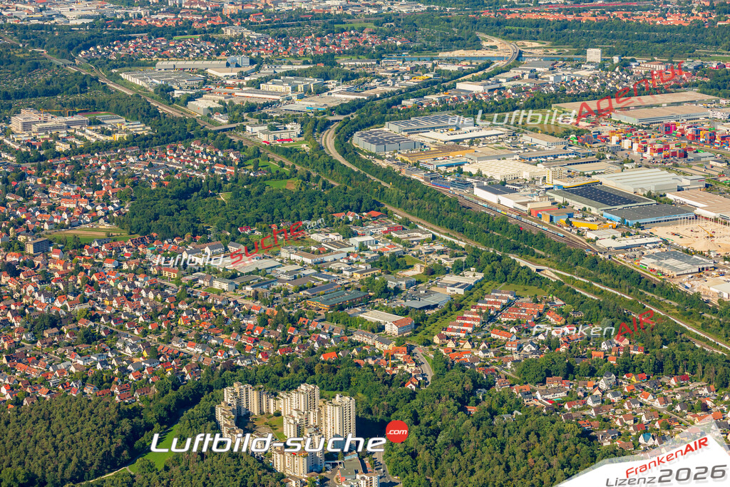 Klassische Luftaufnahme ohne Drohne zeigt:Koppenhof bei Nürnberg - Die Luftbildaufnahme wurde 2025 vom UL-Flugzeug heraus erstellt ( keine Drohne ) - Hochauflösende Luftaufnahme -Nicht vergleichbar mit Google Maps oder Satelittenbilder- Die Geschenkidee !Mit Lizenz und Bildrechte bestellbar
