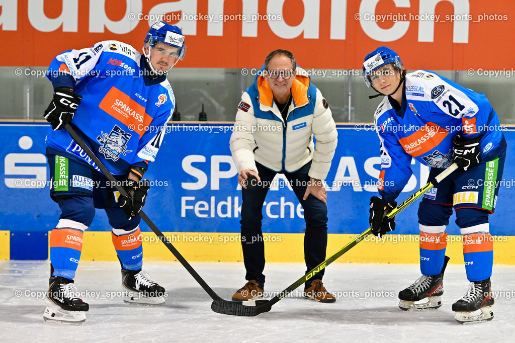 ESC Steindorf Sparkasse Feldkirchen Shooting | #21 WALDER PATRIK, Gerhard Schreilechner Sparkasse Feldkirchen, #11 Luka Kalan, ESC Steindorf Sparkasse Feldkirchen Shooting, ESC Steindorf Sparkasse Feldkirchen Shooting am 24.10.2025 in Steindorf (Ossiachersee Halle), Austria, (Photo by Bernd Stefan)