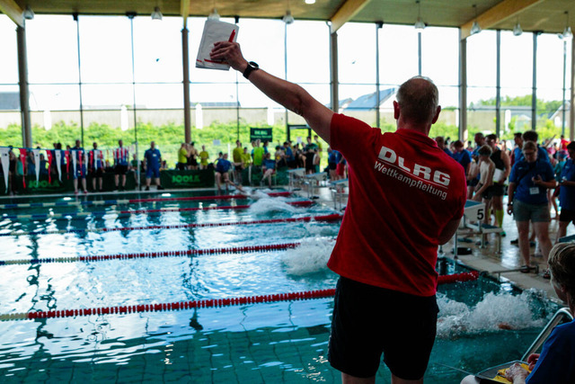 DLRG, Wettkampf, Rettungssport, Landesverbandsmeisterschaften 2026 14.06.2026 | Bedburg, Deutschland - June, 14: Landesmeisterschaften im Rettungssport der Mannschaften im DLRG Landesverband Nordrhein. (Foto: Benedikt Lang (DLRG) - Realisiert mit Pictrs.com