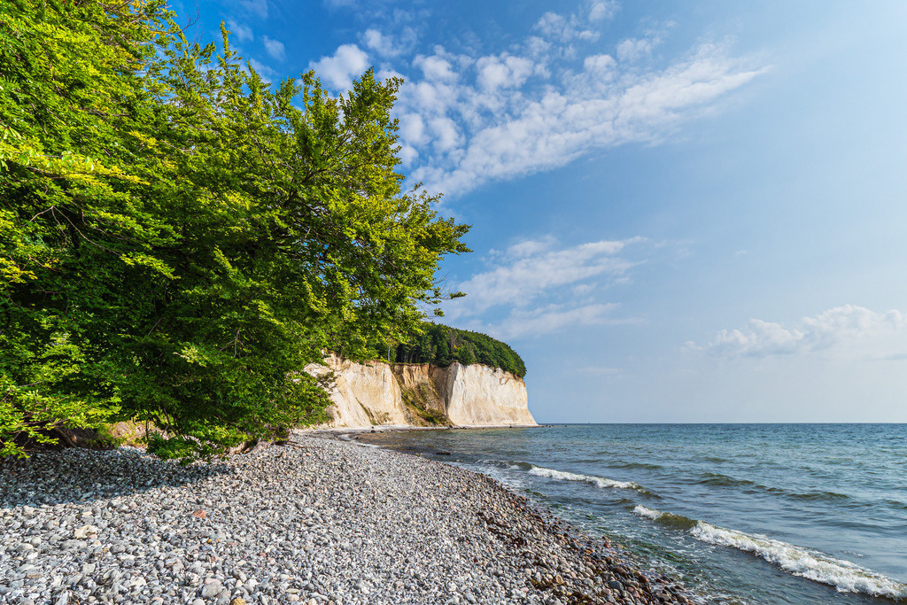 Kreidefelsen an der Küste der Ostsee auf der Insel Rügen | Kreidefelsen an der Küste der Ostsee auf der Insel Rügen.