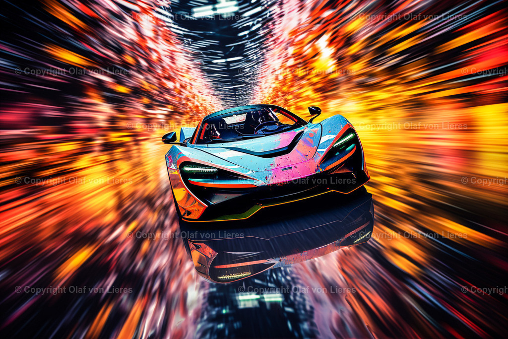 Mc Laren als Wandbild | Sportwagen Speed