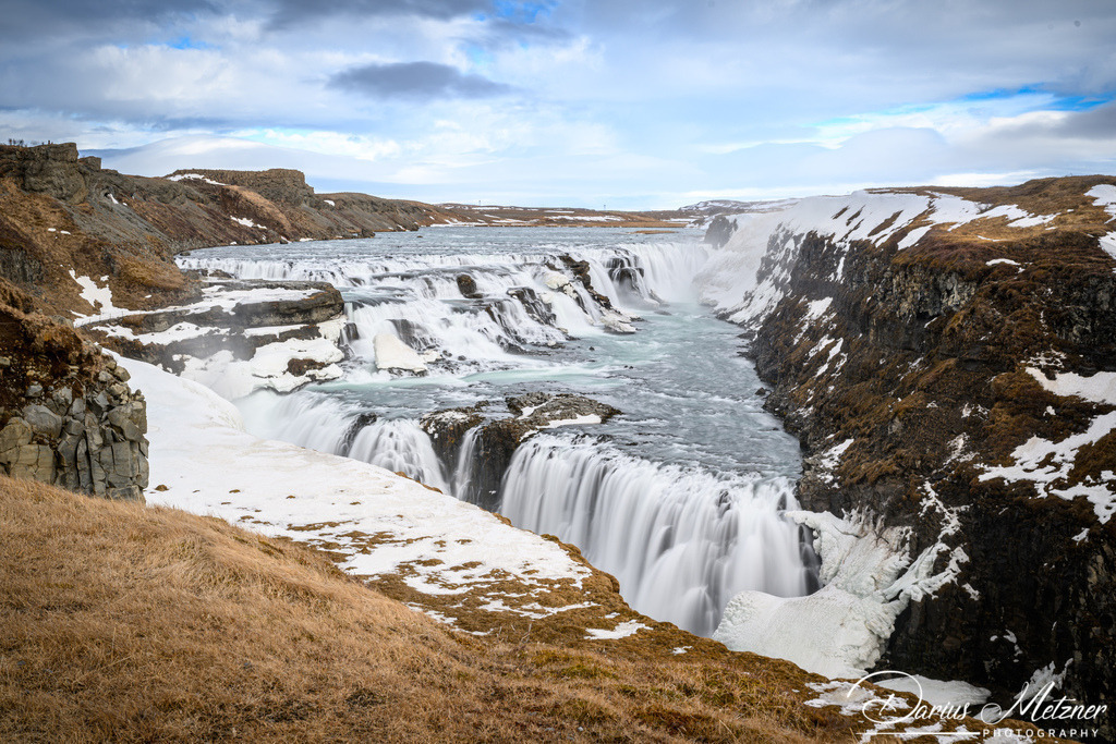 Gullfoss in Island | Der Wasserfall Gullfoss in Island