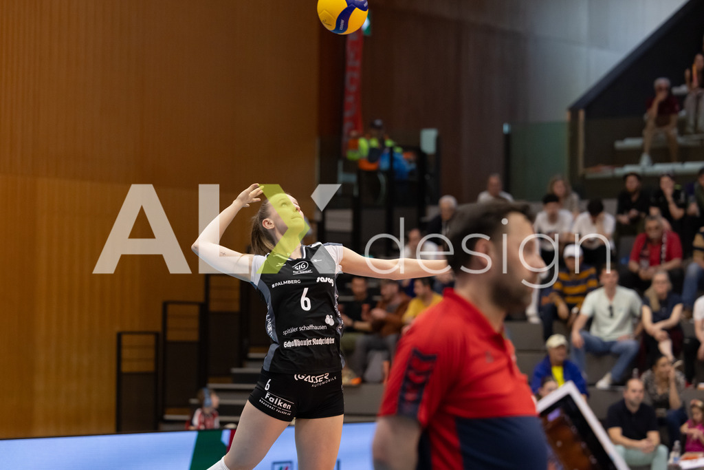 Volleyball I Frauen I Saison 2025-2026 I Volleyball NLA | Women I  Playoffs Finals 1/5 I viteos NUC - VC Kanti Schaffhausen I 06.04.2026 | 6 Nina Cavka (CH) (VC Kanti Schaffhausen) – Aussen - Realisiert mit Pictrs.com