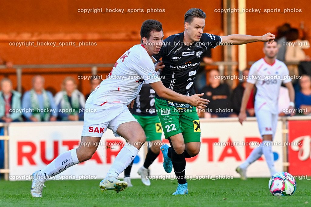 SAK Klagenfurt vs. FC Gleisdorf 09 2.9.2022 | #15 Roman Sadnek, #22 Patrick Schroll
