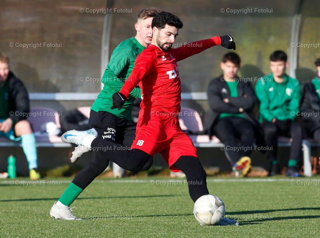 A_LUI_190125_21 | SPORT FUSSBALL TESTSPIEL ASKOE OEDT -UNION PROCORN DIETACH 18.01.2025 IM BILD : BUENYAMIN KARATAS  (OEDT) UND  (DIETACH) FOTO:FOTOLUI