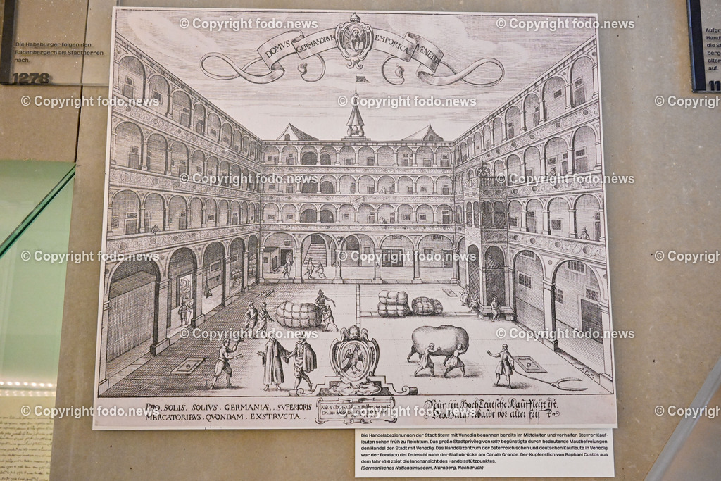 Steyr_ 21.08.2023-35 | 21.08.2023, Steyr, AUT, Steyr, im Bild Handelshaus der Stadt Steyr in Venedig