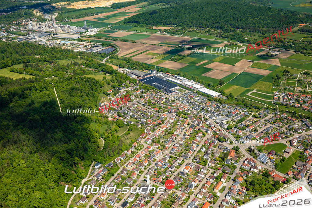 Schöne Luftaufnahme Bolheim Herbrechtingen - Die Luftaufnahme wurde 2025 vom Flugzeug heraus erstellt ( keine Drohne ) - Hochauflösende Luftaufnahme - für professionelle Ausdrucke geeignet. Die Geschenkidee !Mit Lizenz und Bildrechte bestellbar