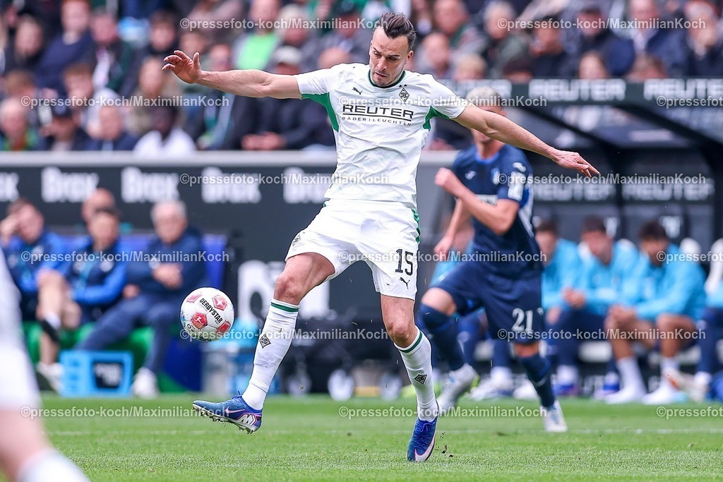 BMG16052601019 | 16.05.2026, Fußball, Borussia Mönchengladbach - TSG 1899 Hoffenheim, 1. Fußball Bundesliga, 34.Spieltag, Borussia-Park, Saison 2025 2026: Haris Tabakovic&nbsp;(Borussia Mönchengladbach #15)  DFB regulations prohibit any use of photographs as image sequences and or quasi-video.