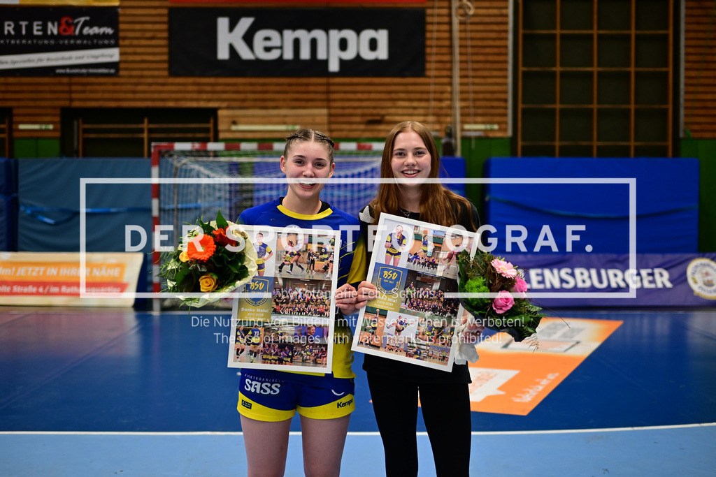 Handball I Juniorinnen I Saison 2024-2025 I Deutsche Meisterschaft I Viertelfinale I Buxtehuder SV - HC Leipzig I 84682 | Der Sportfotograf. - Realisiert mit Pictrs.com