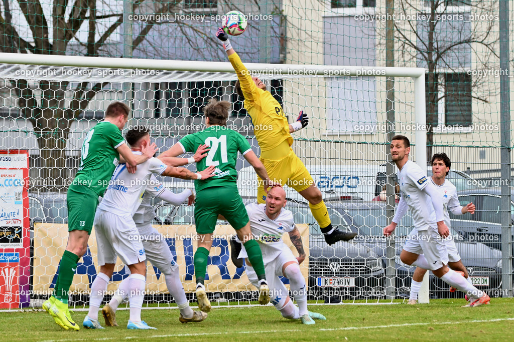 SAK vs. VST Völkermarkt | #13 Mario Daniel Gugganig VST Völkermarkt, #17 Timo Todor-Kostic SAK, #21 Oliver Kuester VST Völkermarkt, #99 Arian Rener SAK,  #22 Leo Ejup SAK, SAK vs. VST Völkermarkt, SAK vs. VST Völkermarkt am 21.03.2026 in Klagenfurt (Sportpark Welzenegg), Austria, (Photo by Bernd Stefan)