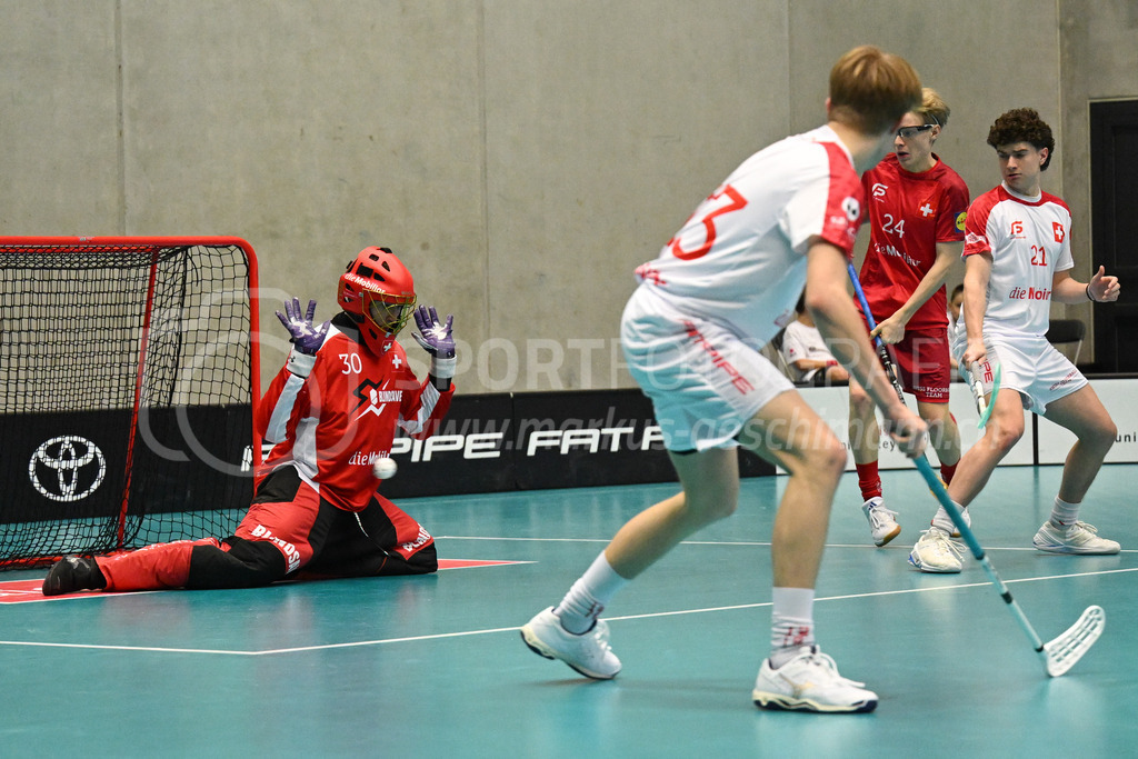 Switzerland B U19 vs Switzerland U19 - 4. February 2024 | Switzerland B U19 vs Switzerland U19
U19 Men International Matches in Switzerland
GoEasy Arena, Siggenthal Station

Credit: Markus Aeschimann | <a href="https://www.markus-aeschimann.ch">Sportfotografie Markus Aeschimann</a> | <a href="https://www.instagram.com/sportfotografie.aeschimann">@sportfotografie.aeschimann</a> - Realisiert mit Pictrs.com