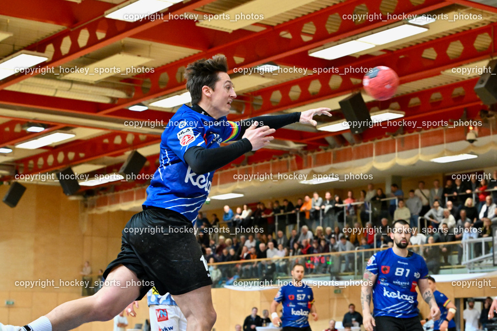 SC Ferlach vs. ALPLA HC Hard 2.3.2024 | #14 RATH Mathias SC Ferlach, SC Ferlach vs. ALPLA HC Hard 2.3.2024, SC Ferlach vs. ALPLA HC Hard am 02.03.2024 in Ferlach (Ballspielhalle Ferlach), Austria, (Photo by Bernd Stefan)