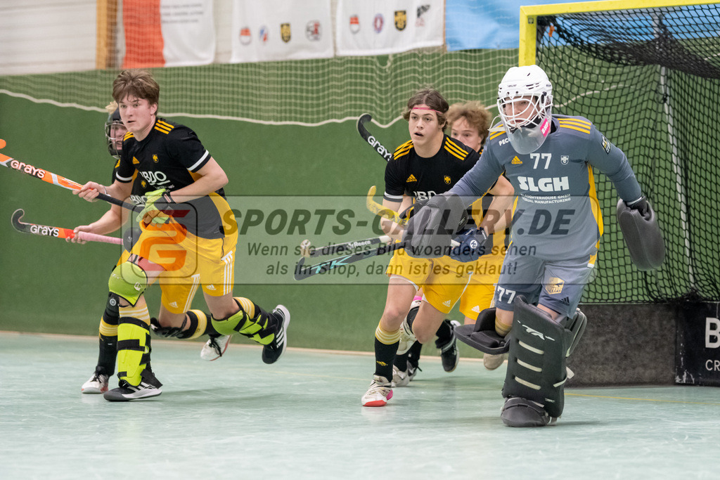 SFE_20230305_0042 | Deutsche Meisterschaft Männliche U16 Halle 2023 am 05.03.2023 in Köln (KTHC Stadion Rot-Weiss Köln Tennis and Hockey Club), Photo: Stephan Fehrmann 2022 (Sports-Gallery)