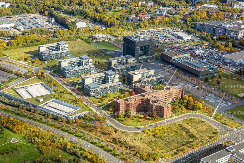 Essen251003276Mitte | Luftbild, ThyssenKrupp-Hauptquartier, Ruhr Tech Campus, Westviertel, Essen, Ruhrgebiet, Nordrhein-Westfalen, Deutschland