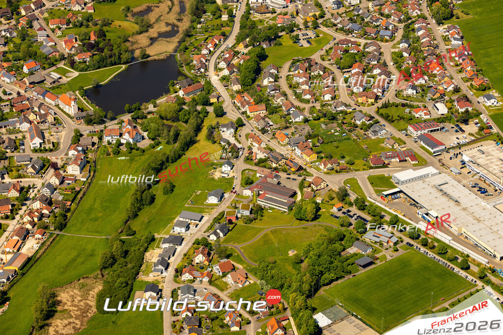 Das Luftbild zeigt : Bösenlustnau Wört - Die Luftaufnahme wurde 2024 vom UL-Flugzeug aus erstellt ( keine Drohne ) - Hochauflösende Luftaufnahme - Für grossformatige Ausdrucke geeignet. Die Geschenkidee !Mit Lizenz und Bildrechte bestellbar