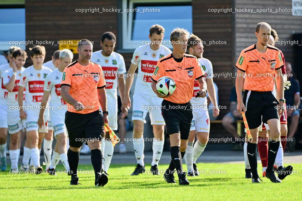 FC Faakersee vs. Rapid Lienz  | Peter Heiss Referee, Paul Fischer Referee, Heribert Petritz Referee, FC Faakersee vs. Rapid Lienz , FC Faakersee vs. Rapid Lienz  am 04.08.2024 in Faakersee (Sportplatz Faakersee), Austria, (Photo by Bernd Stefan)