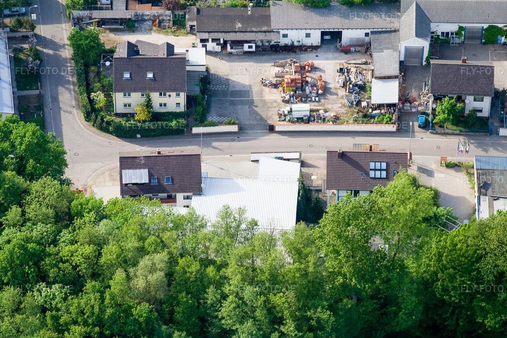 Luftbild: Elsässerstr in Kandel im Bundesland Rheinland-Pfalz in Deutschland. Foto: IMG_1896.jpg vom 14.05.2006 durch Werner Riehm/FLY-FOTO.de