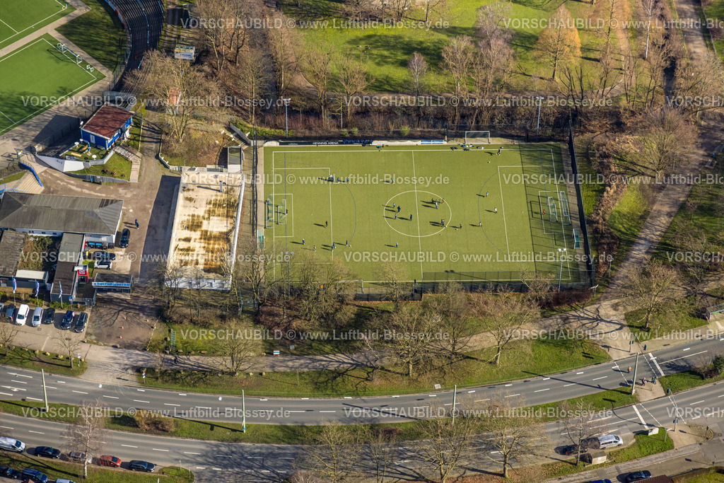 Herne230211948 | Luftbild, Stadion am Schloss Strünkede, Baukau, Herne, Ruhrgebiet, Nordrhein-Westfalen, Deutschland