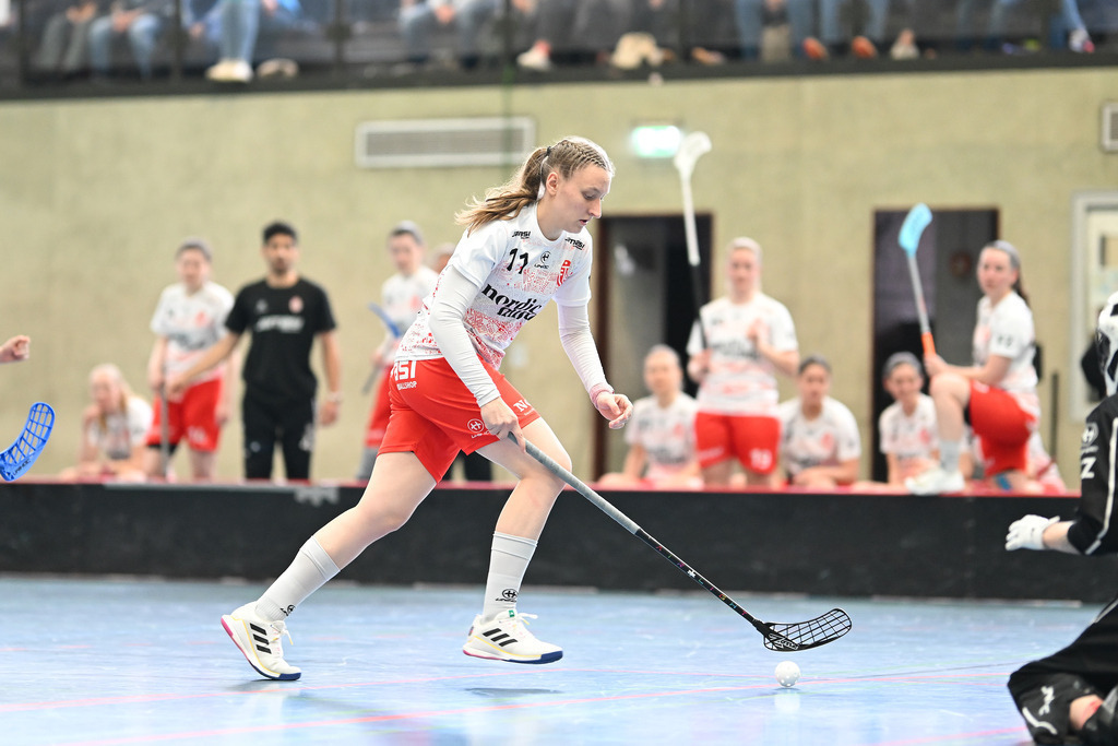 Floorball I Frauen I Saison 2023-2024 I 1. Frauen Floorball-Bundesliga I Playoffs 3. Spieltag I ETV Lady Piranhhas Hamburg - Dümptener Füchse | Der Sportfotograf. - Realisiert mit Pictrs.com