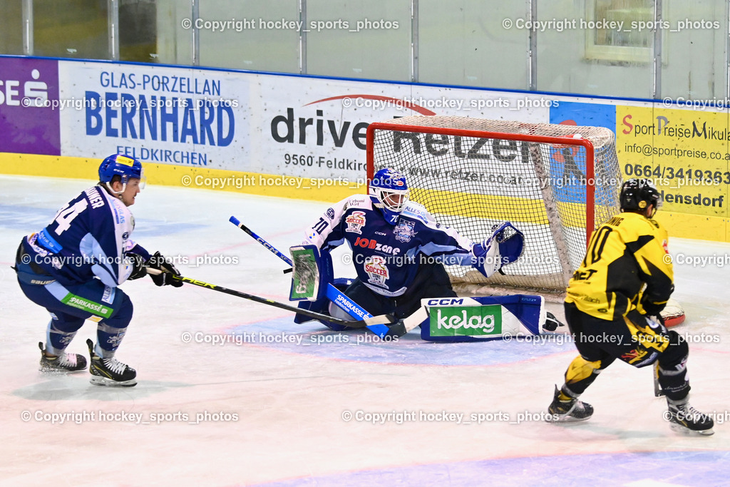 ESC Steindorf vs. MET PHOTOVOLTAIK HORNETS SPITTAL | #64 Stichauner Fabian ESC Steindorf, #70 Moser Lukas ESC Steindorf, ESC Steindorf vs. MET PHOTOVOLTAIK HORNETS SPITTAL, ESC Steindorf vs. MET PHOTOVOLTAIK HORNETS SPITTAL am 26.10.2024 in Steindorf (Ossiachersee Halle), Austria, (Photo by Bernd Stefan)