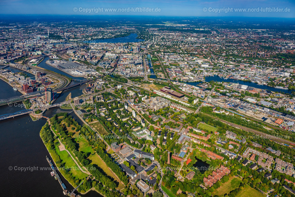 Hamburg_Rothenburgsort_ELS_8362200925 | HAMBURG 20.09.2025 Entwicklungsgebiet " Neuer Huckepackbahnhof " der Industriebrache an der Billstraße im Stadtteil Rothenburgsort in Hamburg. // Development area "New Huckepackbahnhof" on the industrial wasteland at Billstrasse in the Rothenburgsort district of Hamburg. Foto: Martin Elsen