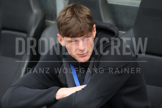 SK Puntigamer Sturm Graz vs TSV Egger Glas Hartberg – Championship Group    | Graz, Austria, 12.Apr.26 - SOCCER - ADMIRAL Bundesliga, SK Puntigamer Sturm Graz vs TSV Egger Glas Hartberg. The image shows Tom Ritzy Huelsmann (Hartberg).    