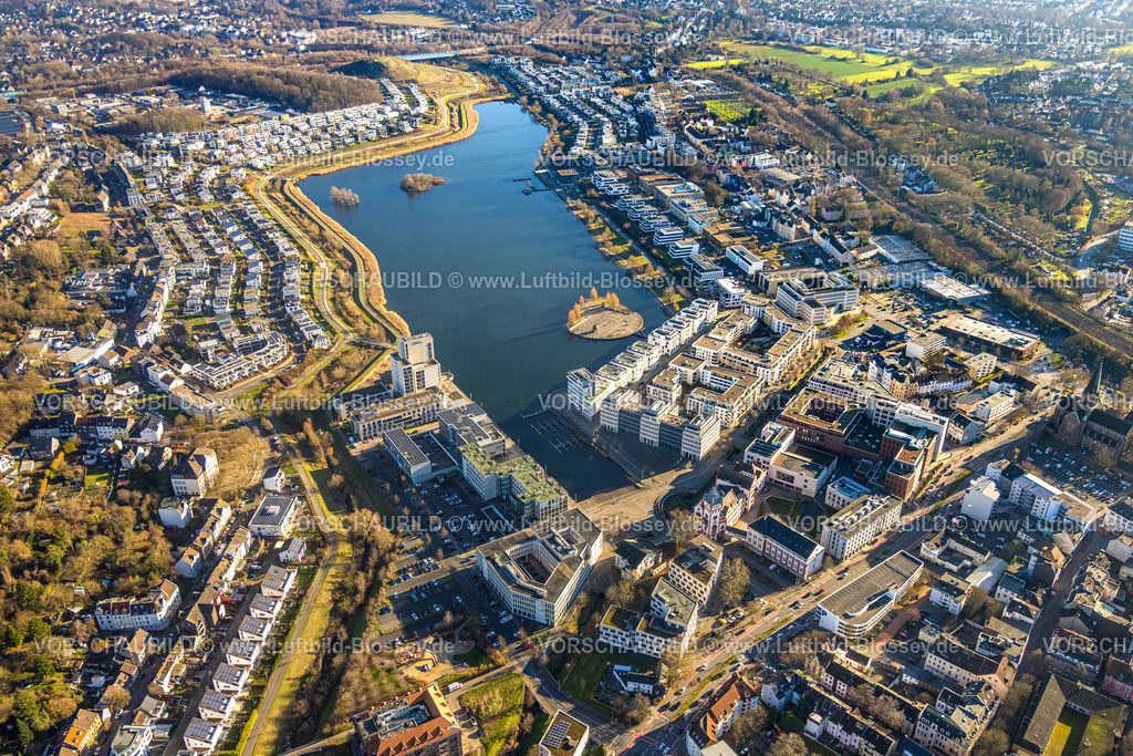 Dortmund251202737 | Luftbild, Phoenix-See Gesamtansicht, Einfamilien Wohnhäuser Wohngebiet um den See, Hörde, Dortmund, Ruhrgebiet, Nordrhein-Westfalen, Deutschland