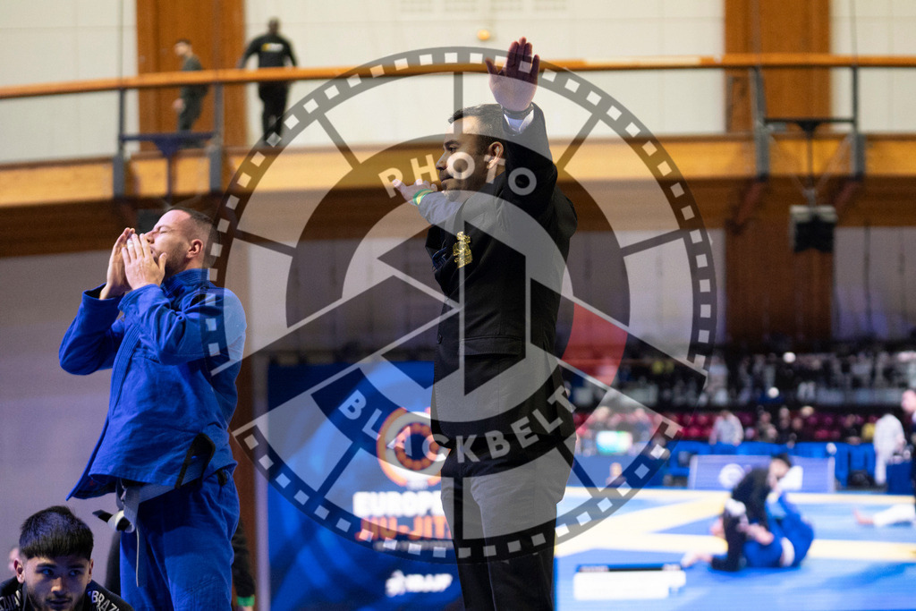 20240119PBB0365 | Fighters compete during the IBJJF European Championship in Paris, France, on January 19, 2024.