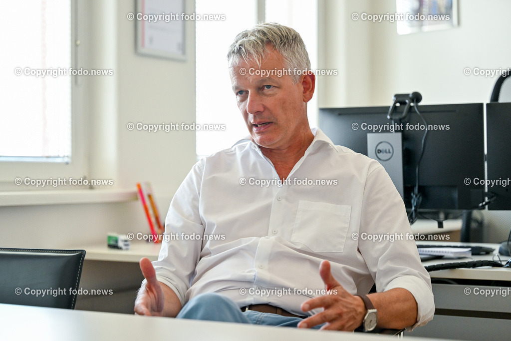 Nufarm Austria_ 22.08.2023-3 | 22.08.2023, Linz, AUT, Nufarm Austria, Pflanzenschutz, im Bild Bjoern Christensen (Geschaeftsfuehrer Nufarm Austria)