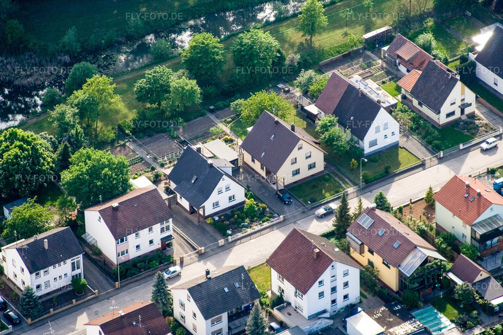 Luftbild: Elsässerstr in Kandel im Bundesland Rheinland-Pfalz in Deutschland. Foto: IMG_1899.jpg vom 14.05.2006 durch Werner Riehm/FLY-FOTO.de