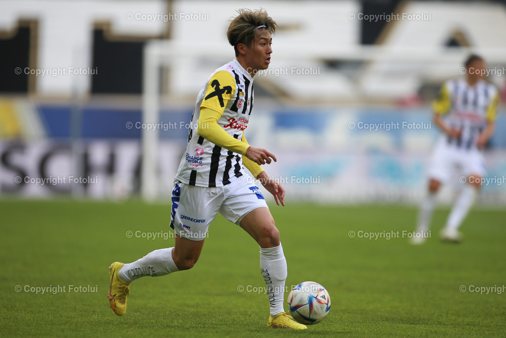 A_LUI_20230409_0025 | SPORT FUSSBALL ADMIRAL BUNDESLIGA 2022/23 LASK VS STURM GRAZ
IM BILD: Keith Nakamura (Lask),
FOTO:FOTOLUI/UW