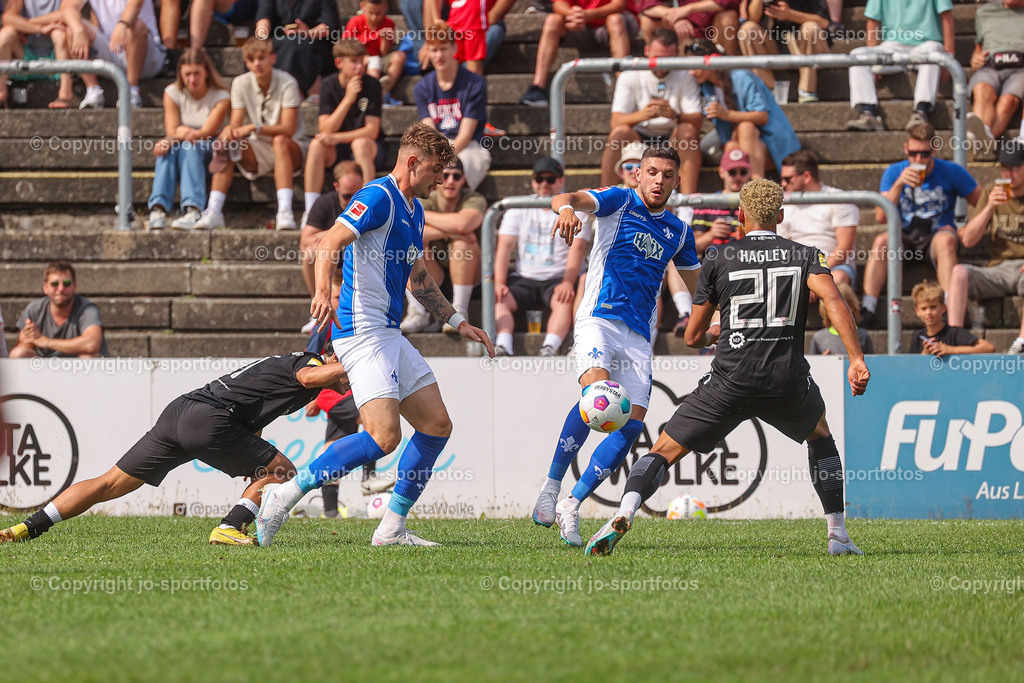Giessen_Darmstadt (141) | 16.07.2023; Testspiel; Waldstadion Gießen; FC Gießen - SV Darmstadt 98; Ergebnis: 2:0 (0:0)