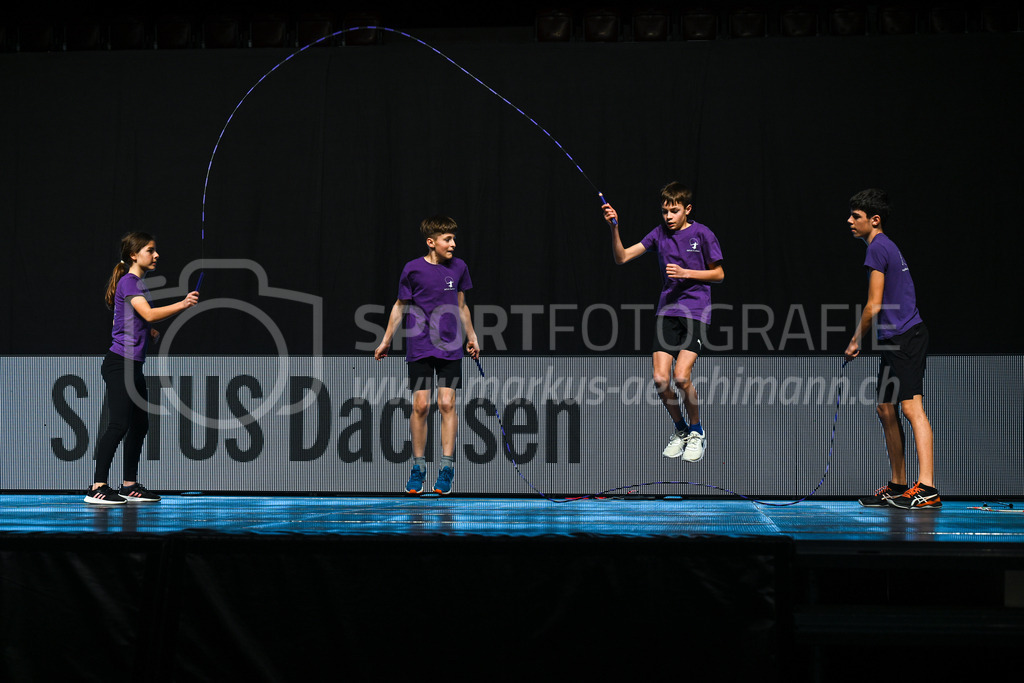 Winterthurer Sportehrung - 23. Februar 2023 | Winterthurer Sportehrung
AXA Arena, Winterthur
Show-Einlage mit SATUS Dachsen (Rope Skipping).
Bild: Sportfotografie Markus Aeschimann | www.markus-aeschimann.ch - Realisiert mit Pictrs.com
