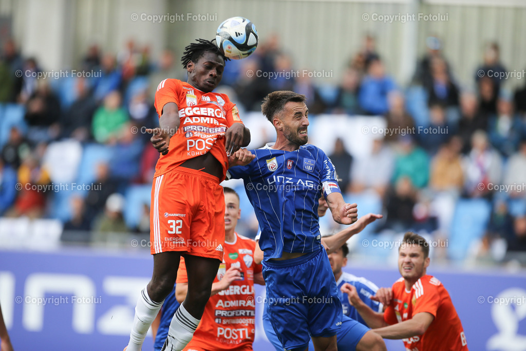 A_LUI_20230806_0039 | SPORT FUSSBALL ADMIRAL BUNDESLIGA  2023/24
FC BLAU WEIß LINZ VS TSV EGGER GLAS HARTBERG
IM BILD: Ousmane Diakite (TSV Hartberg)
FOTO:FOTOLUI/UW