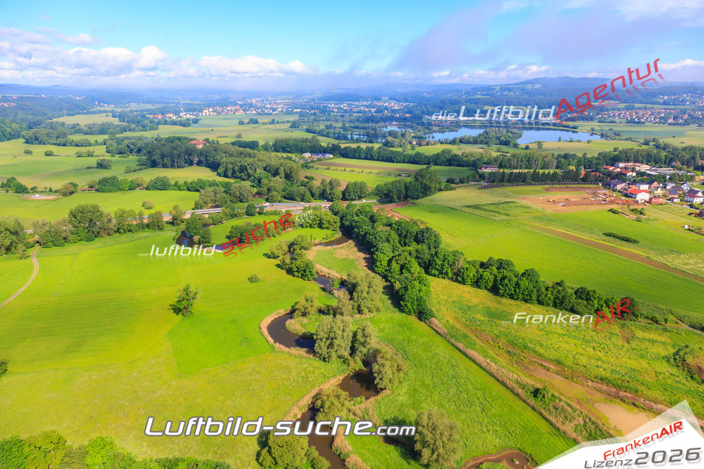 Luftbild von Katschenreuth Kulmbach - Luftaufnahme wurde 2016 von https://frankenair.de mittels Flugzeug (keine Drohne) erstellt - die Geschenkidee