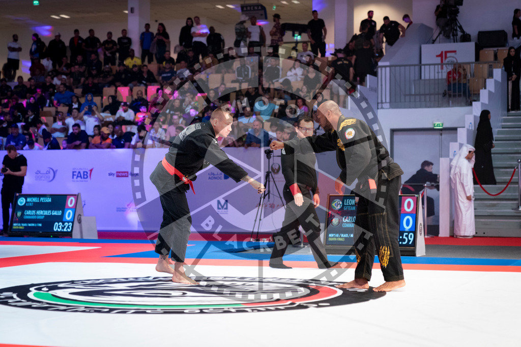 20231107PBB4169 | Fighters compete during the AJP World Master Championship in the Mubadala Arena in Abu Dhabi, Arab United Emirates, on November 7, 2023.