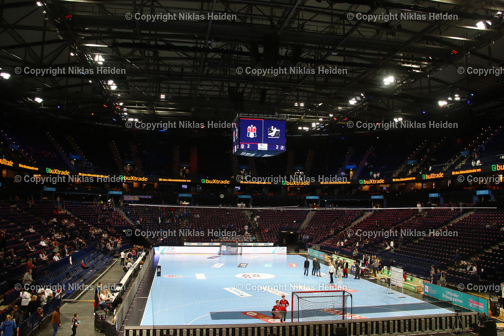 NH_HandballSportVereinHamburg_SGFlensburgHandewitt_HandballBundesliga_22122024 | Die Barclays Arena vor dem Anpfiff des Spiels zwischen dem HSV Hamburg und der SG Flensburg-Handewitt.Handball I Herren I Bundesliga (Daikin HBL) I Saison 2024-2025 I 16. Spieltag I HSV Hamburg - SG Flensburg-Handewitt I 22.12.2024 I Barclays Arena