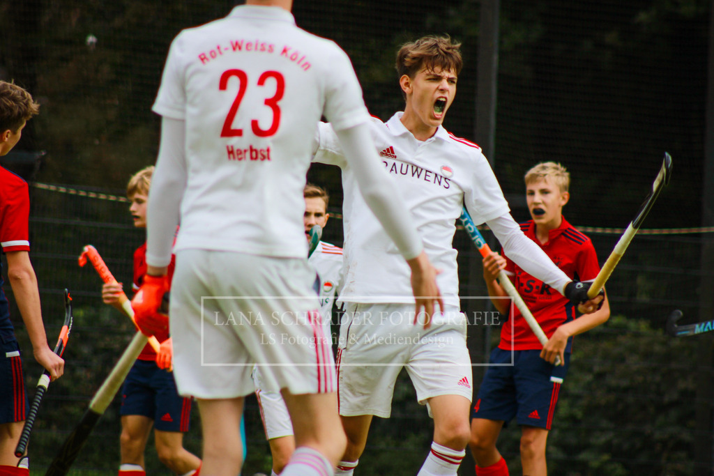 MU16 2. HF Westdeutsche Meisterschaft  Rot-Weiß Köln - Düsseldorfer HC 07.10.23 Gladbach-43 | lanaschraderfotografie - Realisiert mit Pictrs.com