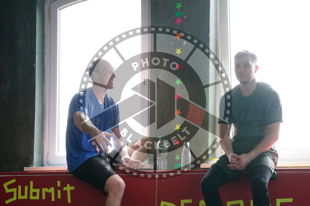 20240413PBB6350 | Fighters compete during the Grapplethon 24hours of rolling for a reason in Hamburg, Germany, on April 13, 2024.