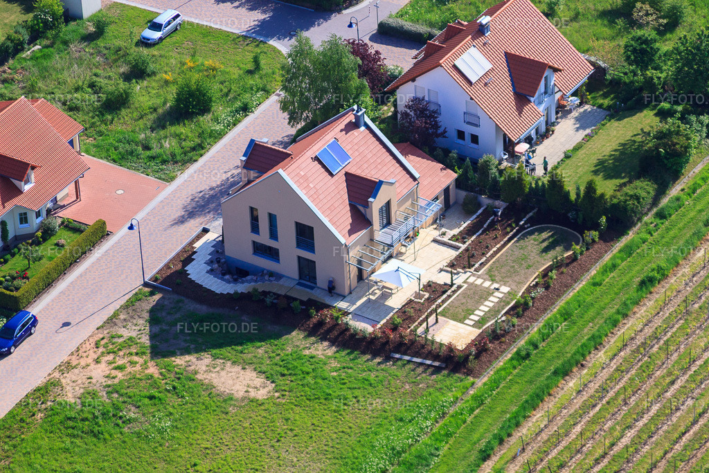 Luftbild: Im Erbsenfeld im Ortsteil Mörzheim in Landau im Bundesland Rheinland-Pfalz in Deutschland. Foto: IMG_27171.jpg vom 23.05.2010 durch Werner Riehm/FLY-FOTO.de