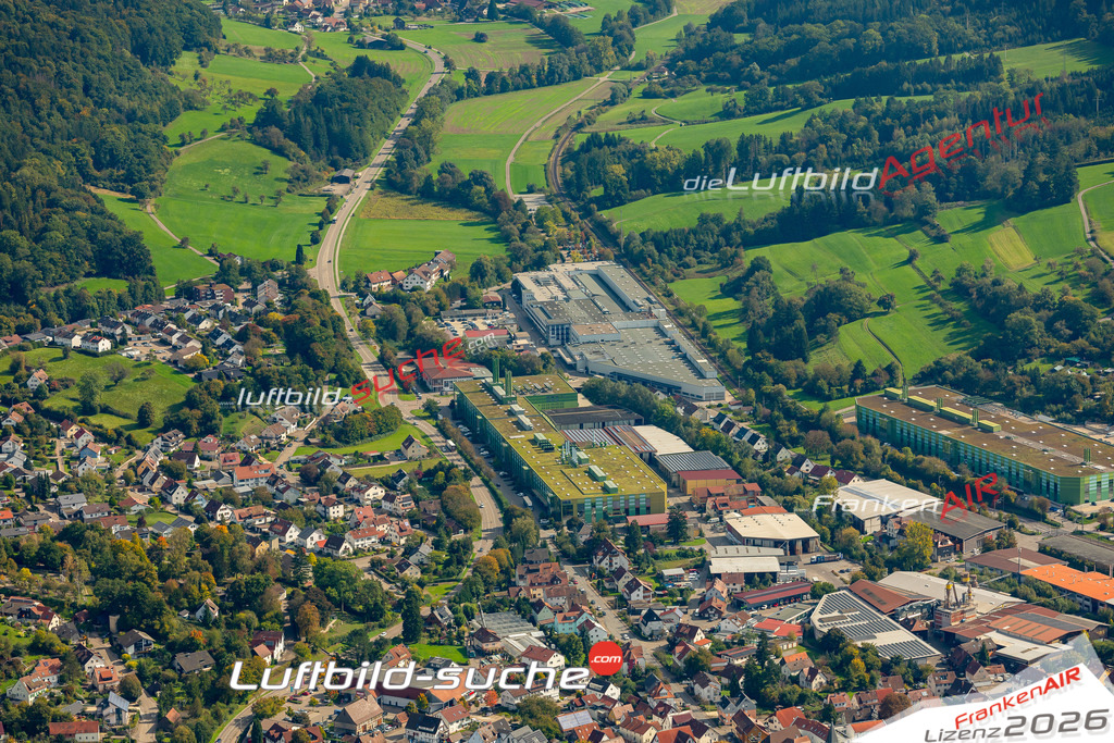 Luftaufnahme von Sulzbach an der Murr - Die Luftaufnahme wurde 2025 vom UL-Flugzeug heraus erstellt ( keine Drohne ) - Hochauflösende Luftaufnahme - für professionelle Ausdrucke geeignet. Die Geschenkidee !Mit Lizenz und Bildrechte bestellbar