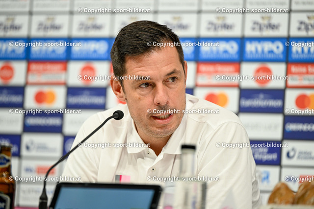AUT, Lask Linz Pressekonferenz | 01.09.2023, Raiffeisen Arena Linz, AUT, Pressekonferenz Lask zum Spieltag 03.09.23, im Bild Radovan Vujanovic, Sportdirektor Lask Linz (Lask)