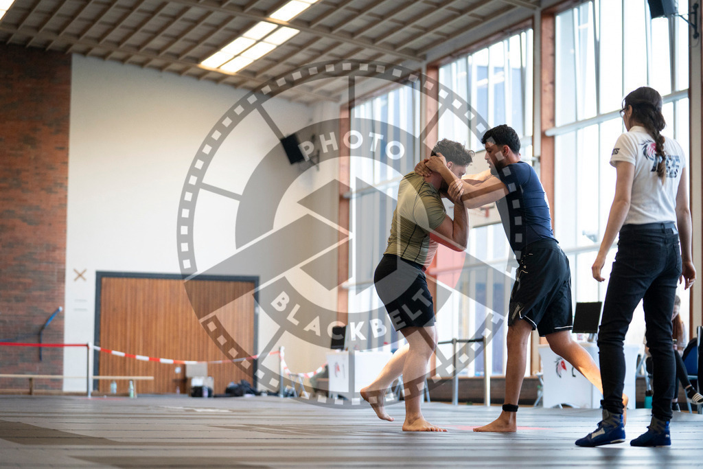 20240309PBB7519 | Fighters compete during the International Luta Livre (ILLCS) Spring Championship in Hannover, Germany, on March 9, 2024.