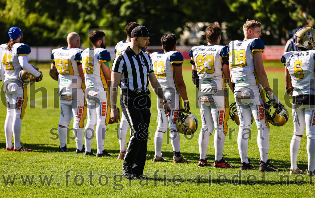 2022-05-14_025_Erding_Bulls_gegen_Munich_Cowboys_2 | Erding, Deutschland, 14.05.2022:
Fußball, Regionalliga 2022, 3. Spieltag, Erding Bulls gegen Munich Cowboys 2, Endergebnis: 20:30

Foto: Christian Riedel / fotografie-riedel.net