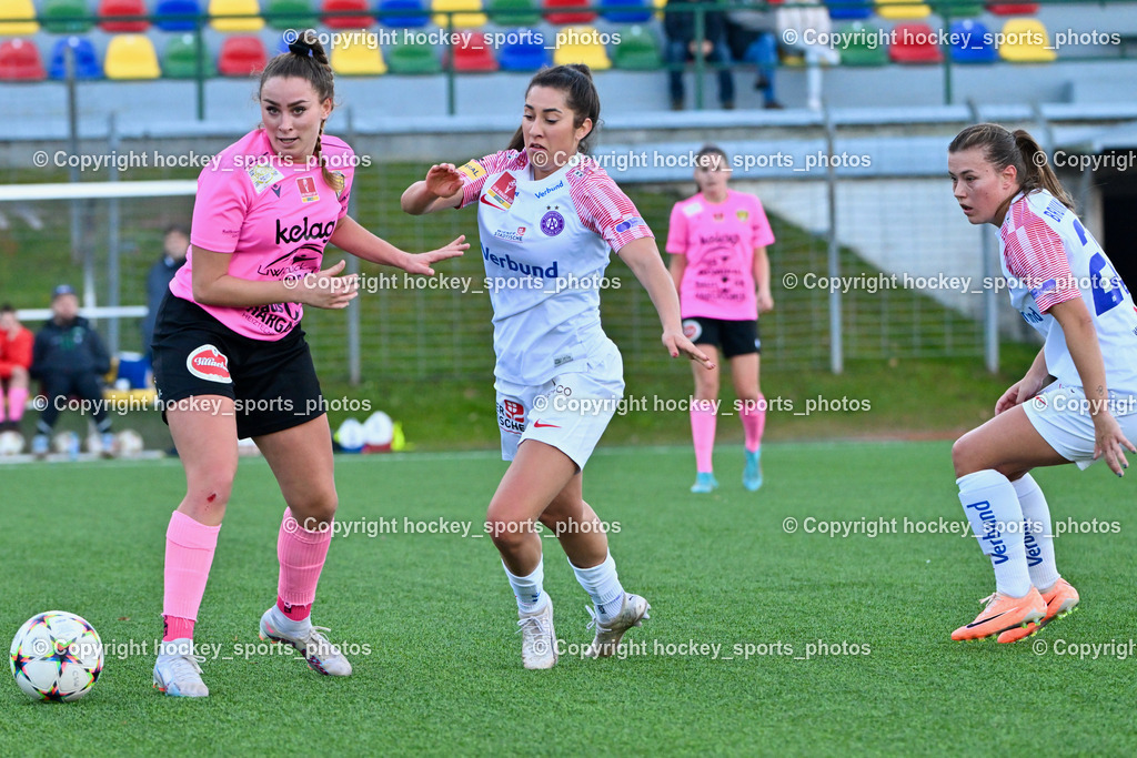Liwodruck Carinthians Hornets vs. FK Austria Wien Frauen 19.11.2023 | #10 Elisa Ciccarelli, #24 Yvonne Weilharter, #20 Dominique Bruinenberg