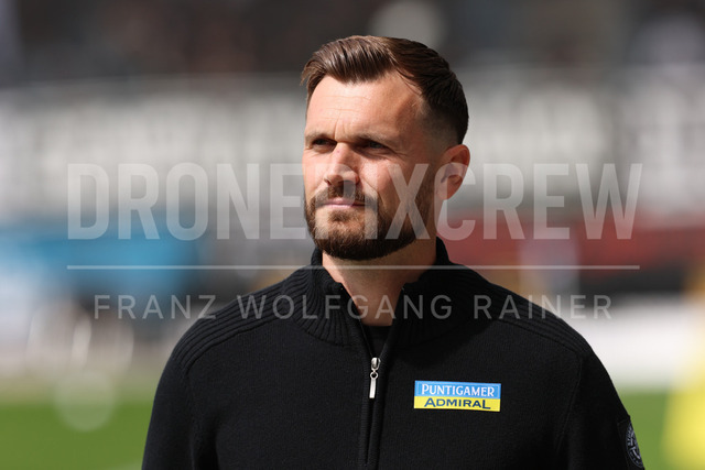 SK Puntigamer Sturm Graz vs TSV Egger Glas Hartberg – Championship Group    | Graz, Austria, 12.Apr.26 - SOCCER - ADMIRAL Bundesliga, SK Puntigamer Sturm Graz vs TSV Egger Glas Hartberg. The image shows head coach Fabio Ingolitsch (STU).    
