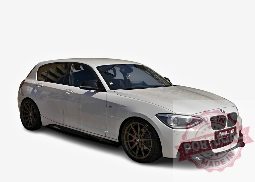 White BMW 1 series parking on a sunny day | Stylish white BMW 1 series parking on a sunny day - Realized with Pictrs.com