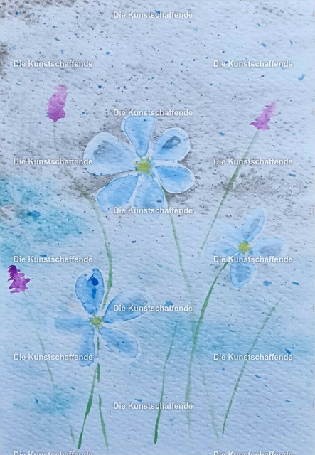 The ArtCreator-161630 | Kunstdruck von handgemalter Postkarte. | Art print from hand painted postcard. - Realisiert mit Pictrs.com