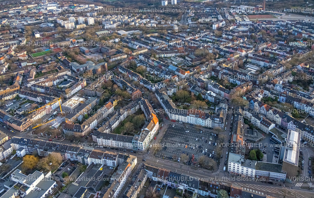 Essen230101705 | Luftbild, Rüttenscheider Markt, Rüttenscheid, Essen, Ruhrgebiet, Nordrhein-Westfalen, Deutschland